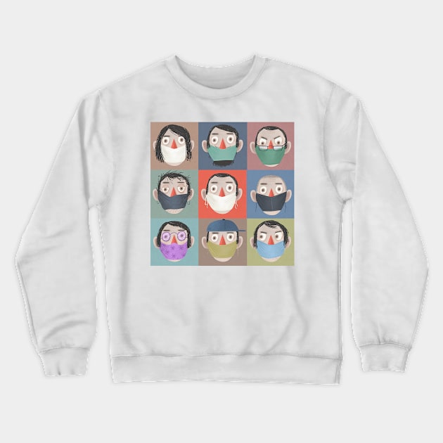 Confinement times Crewneck Sweatshirt by Luis San Vicente 